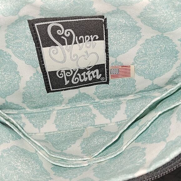 Silver Plum Designs Handmade Wallet Bag Watercolor Look Coated Canvas - Picture 4 of 9